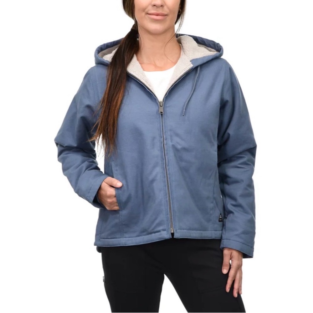 NWT Ridgecut Women's Sherpa-Lined Duck Hooded Jacket